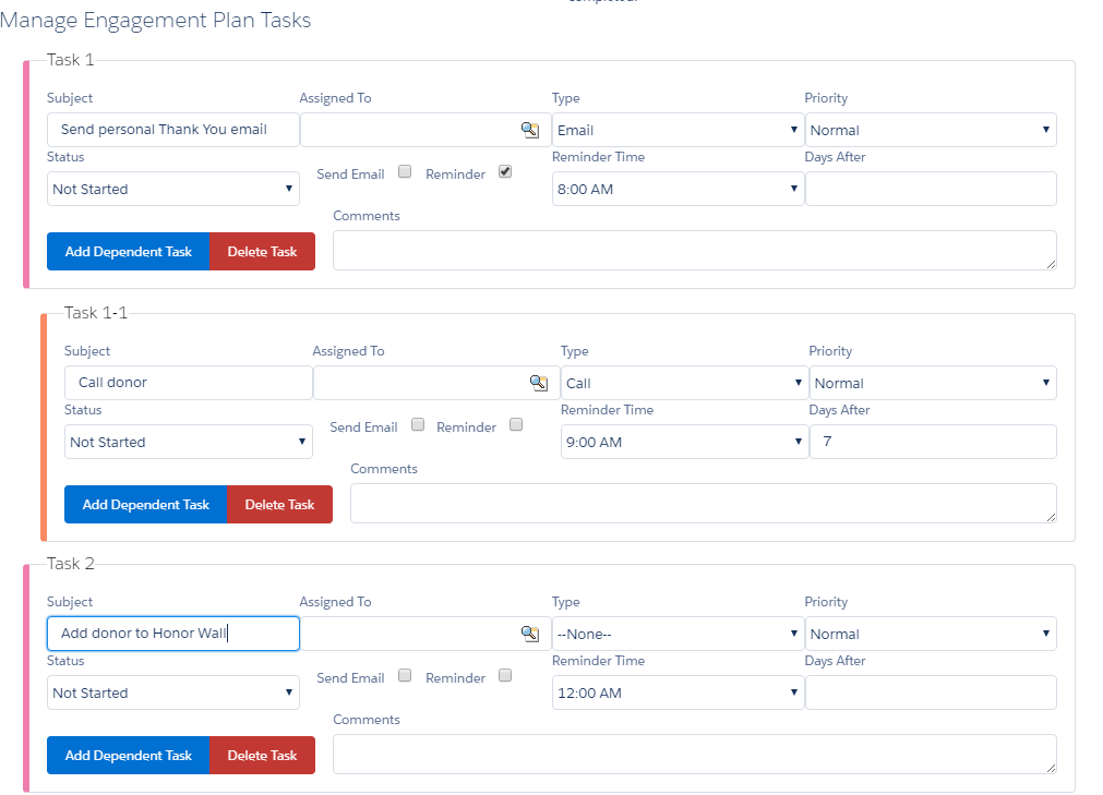 donor engagement plan template