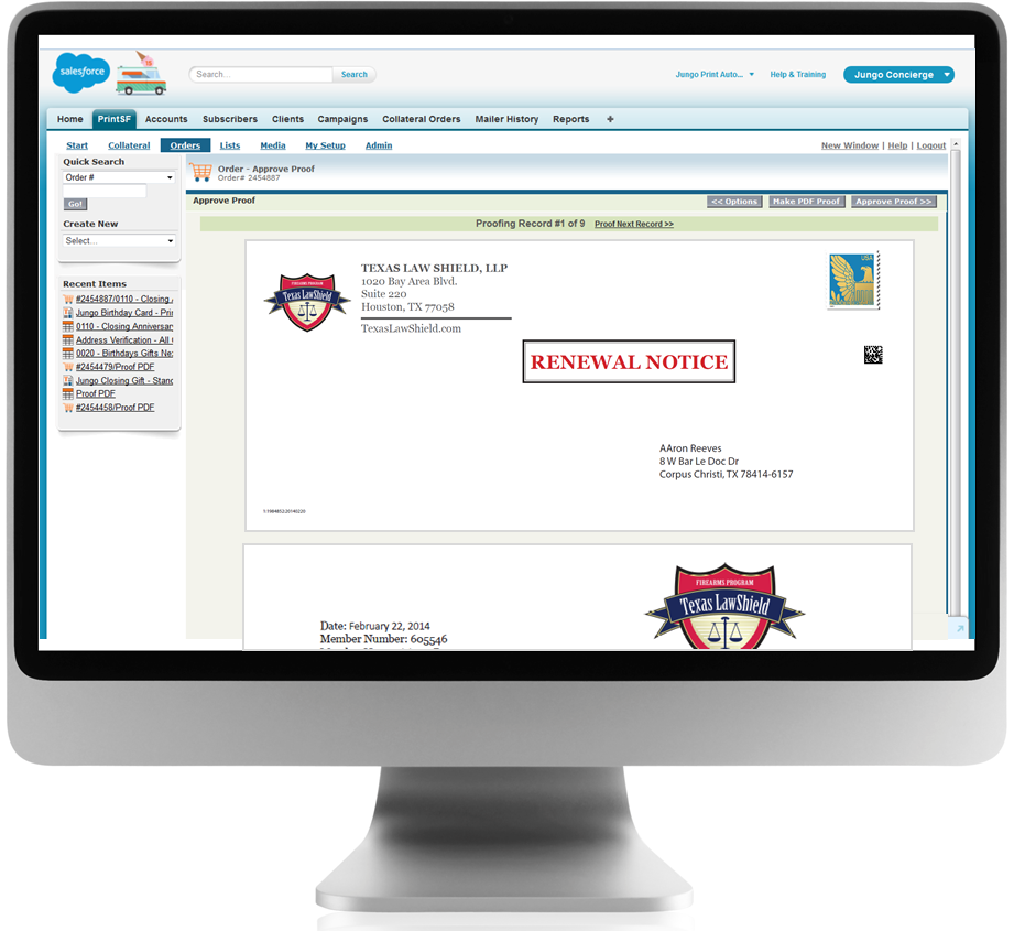 Trigger based direct mail campaigns in Salesforce