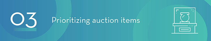Live Auction Tip 3: Prioritize Live Auction Items