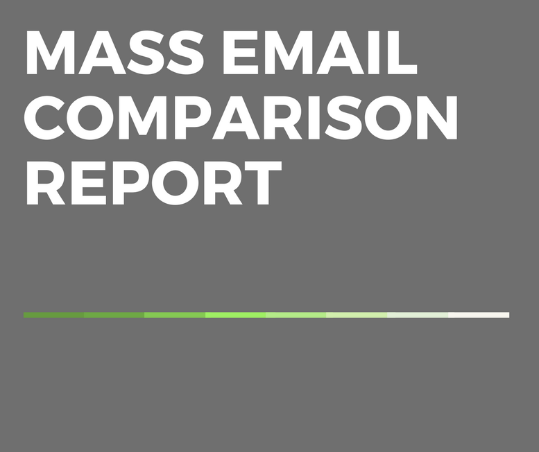 Mass Email Comparison Report Cover