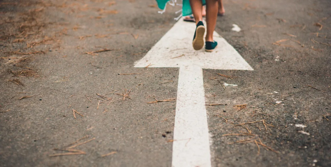 people walking on road